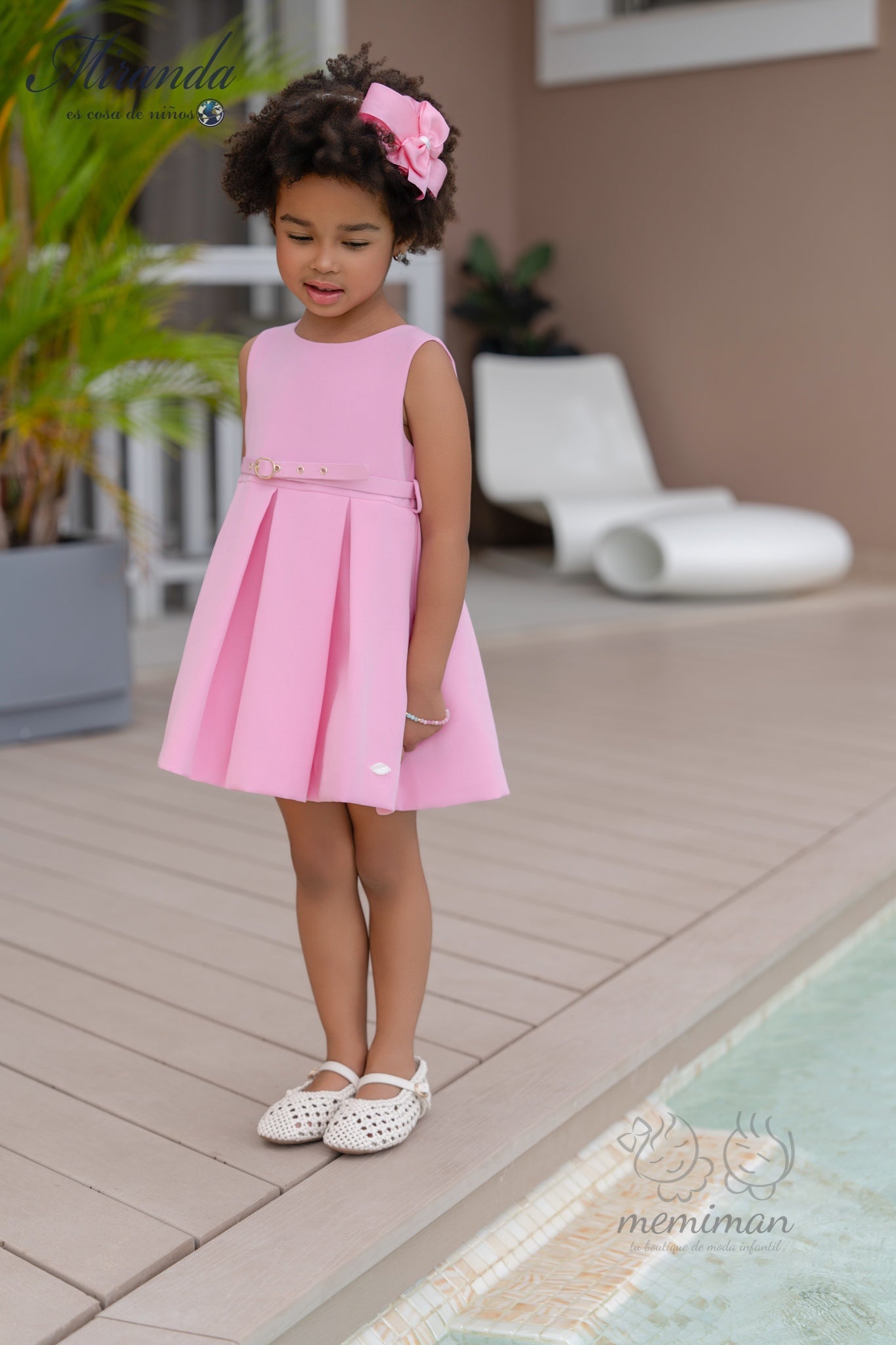 Robe enfant à plis 39-0232-V 