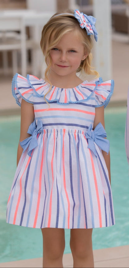 39-0244-V Striped Children's Dress 