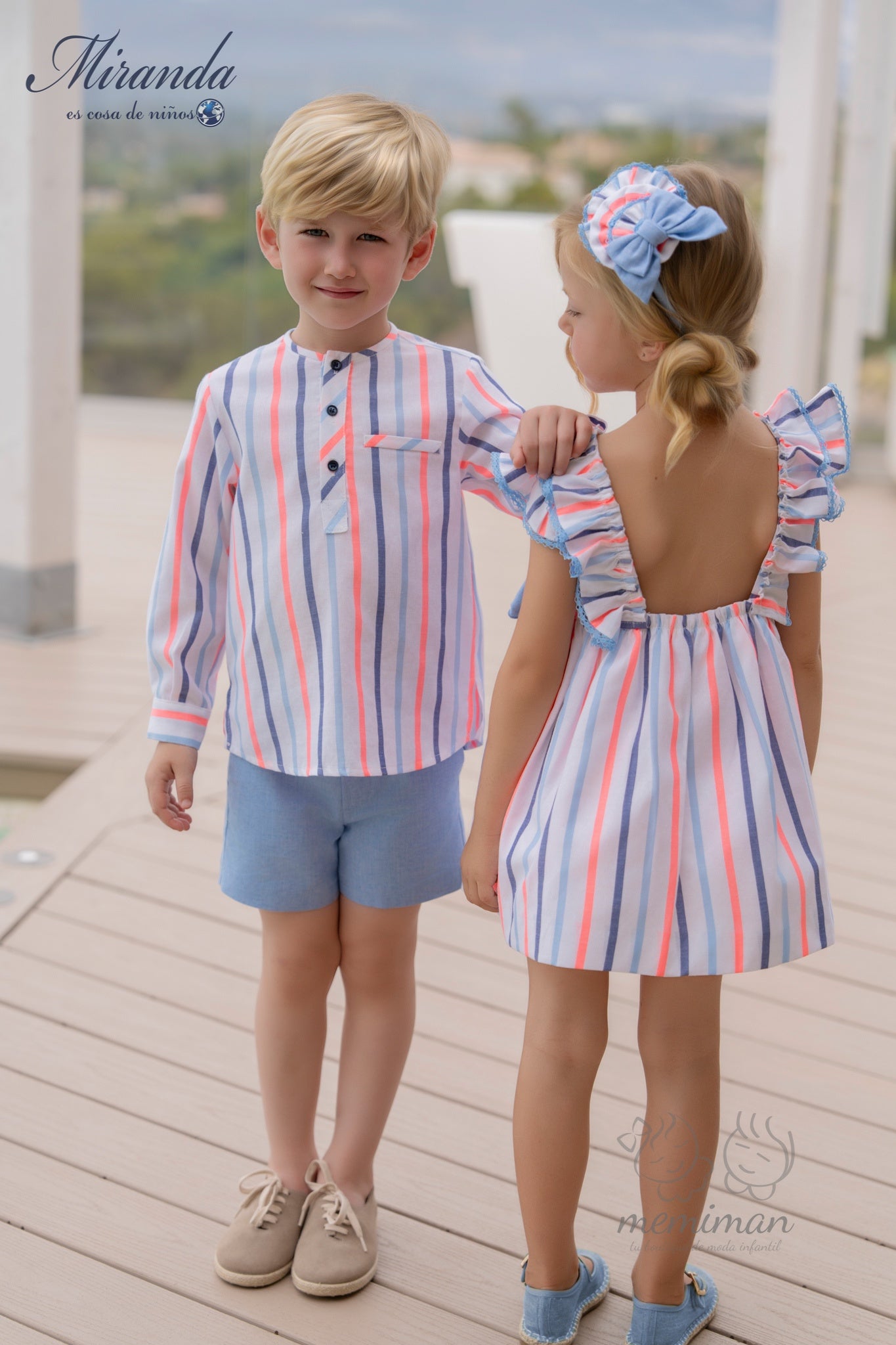 39-0244-V Striped Children's Dress 