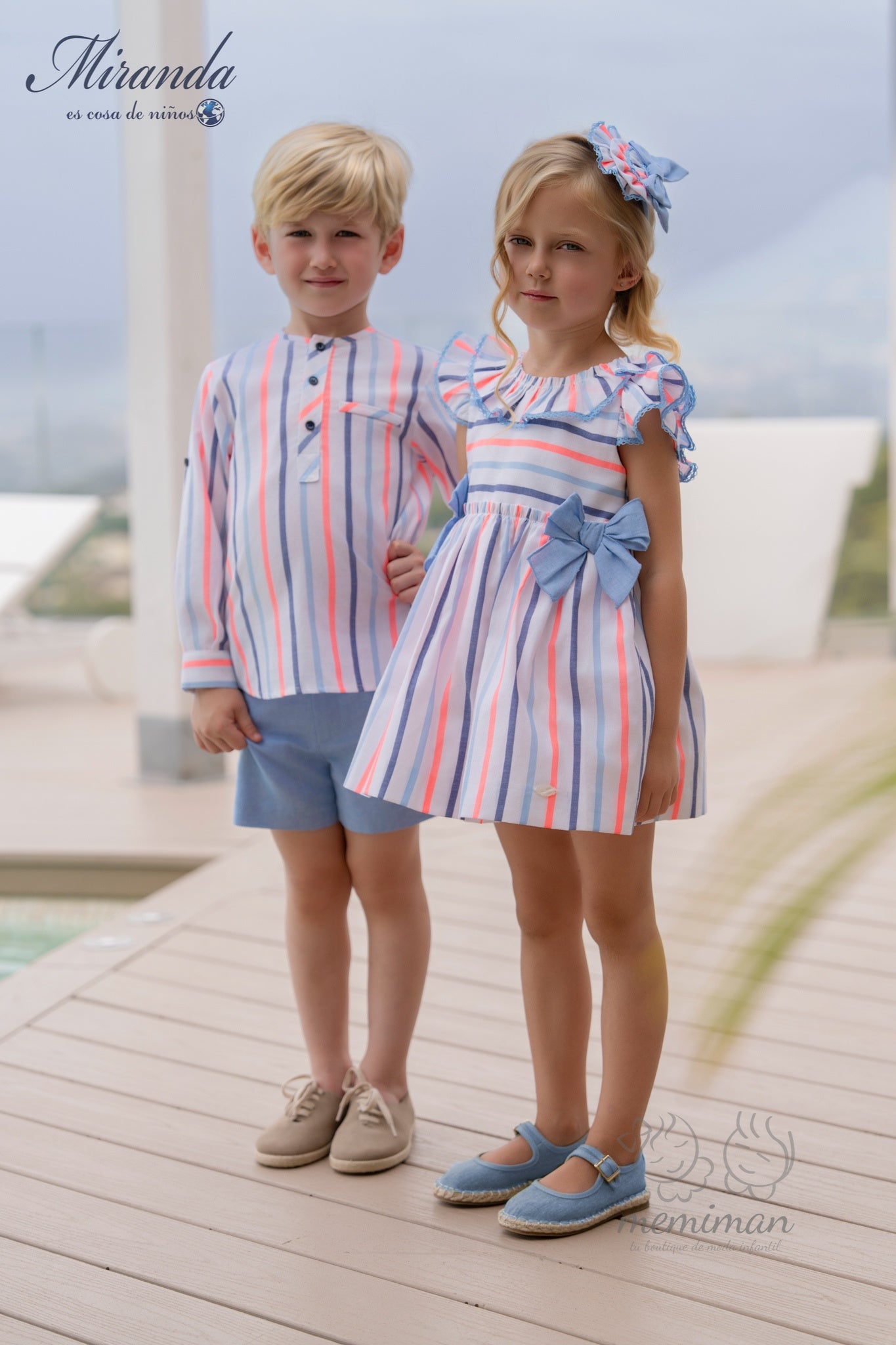 39-0244-V Striped Children's Dress 