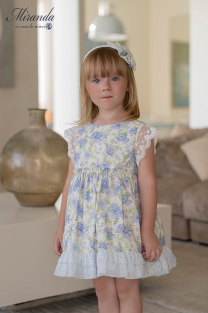 Robe enfant à fleurs 39-0236-V 