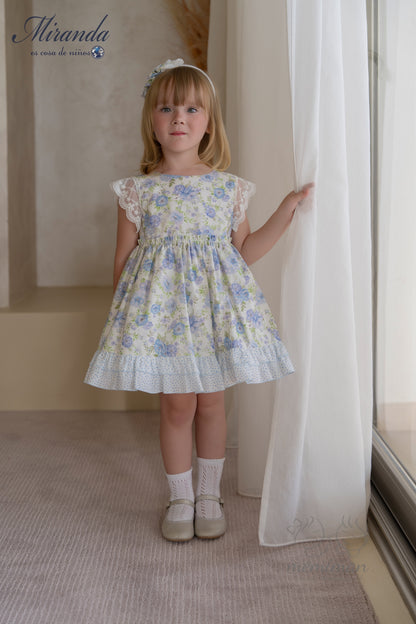 Robe enfant à fleurs 39-0236-V 