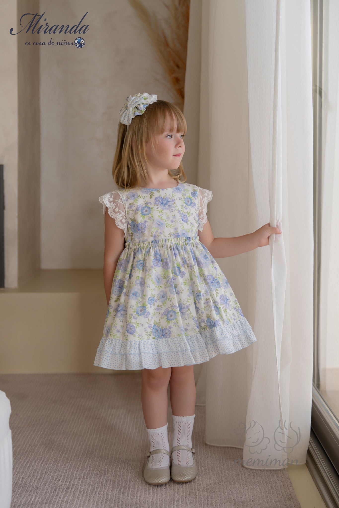 Robe enfant à fleurs 39-0236-V 