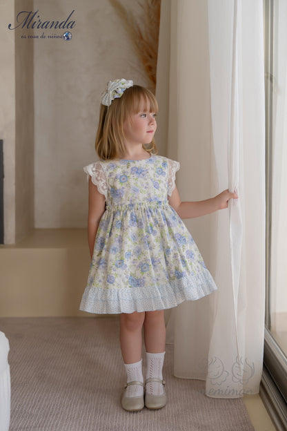 Robe enfant à fleurs 39-0236-V 