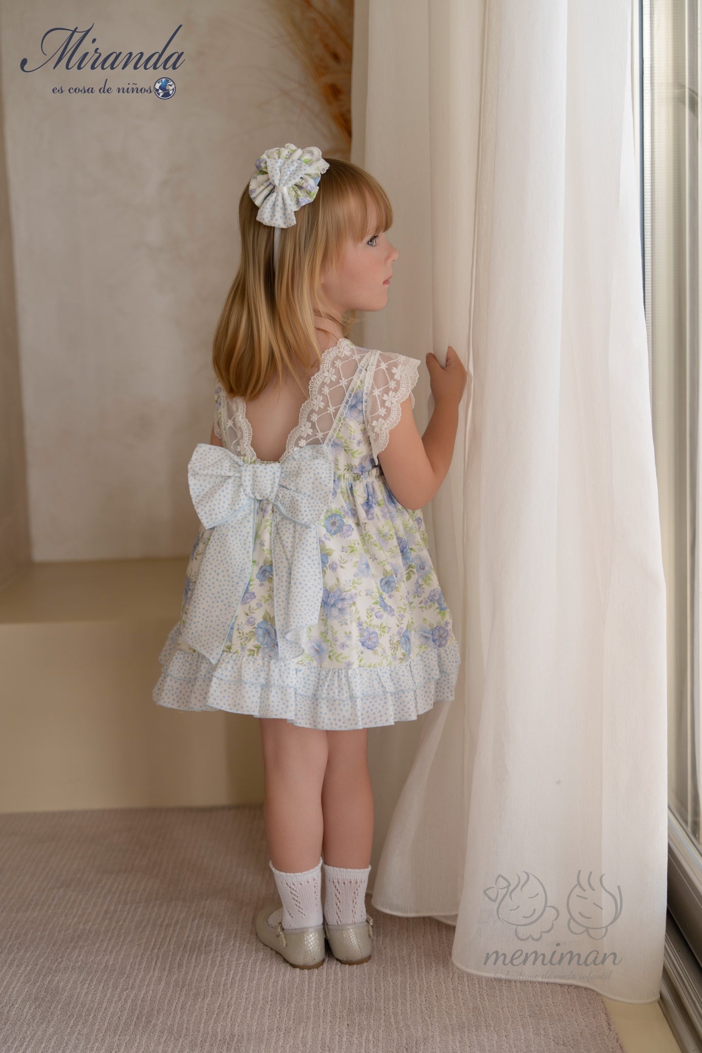 Robe enfant à fleurs 39-0236-V 