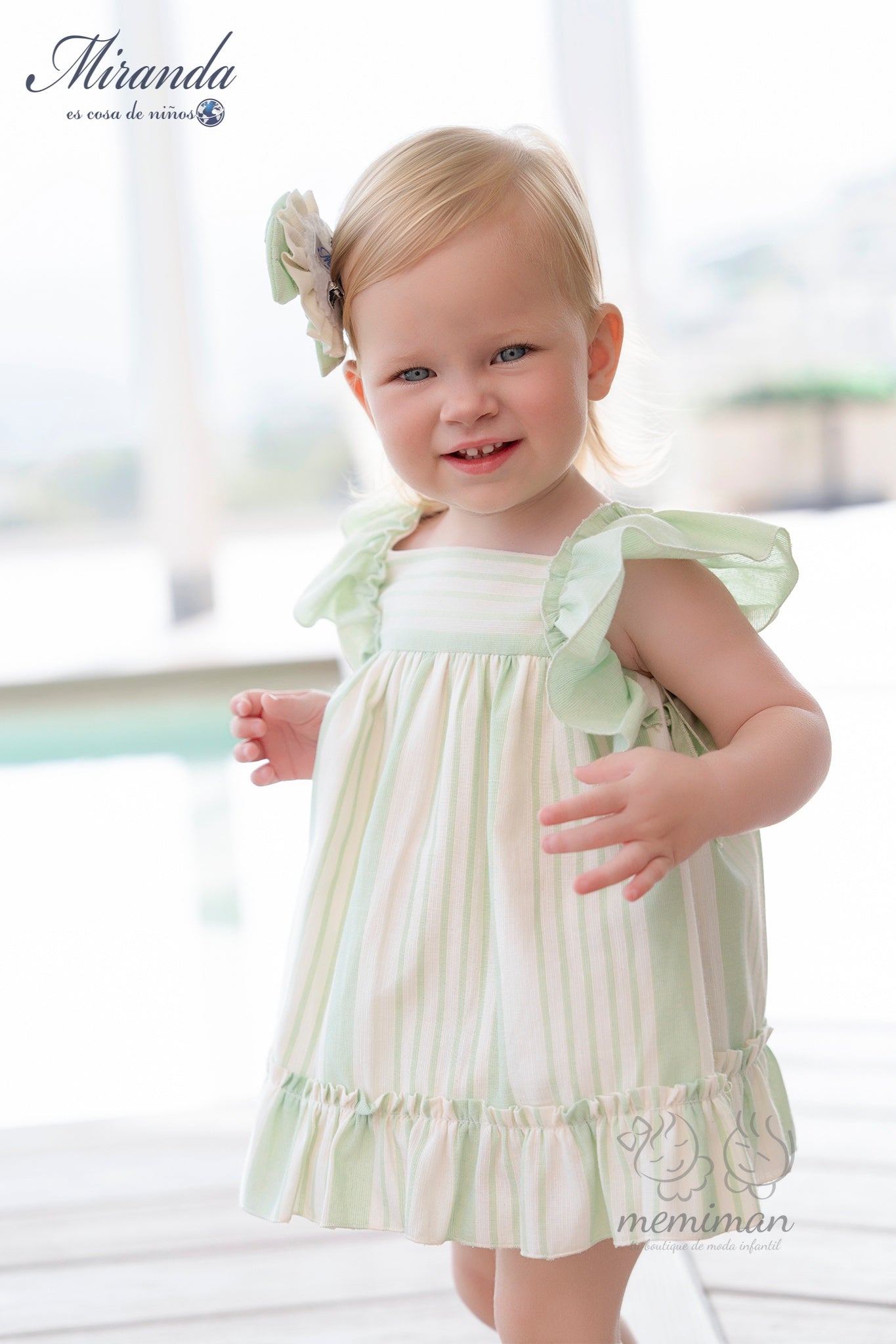 39-0145-VB Vestido Bebé Rayas