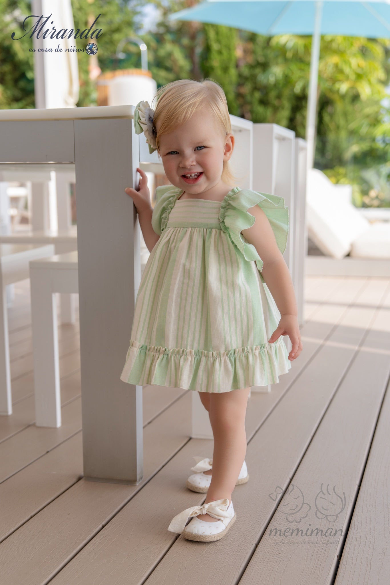 39-0145-VB Vestido Bebé Rayas
