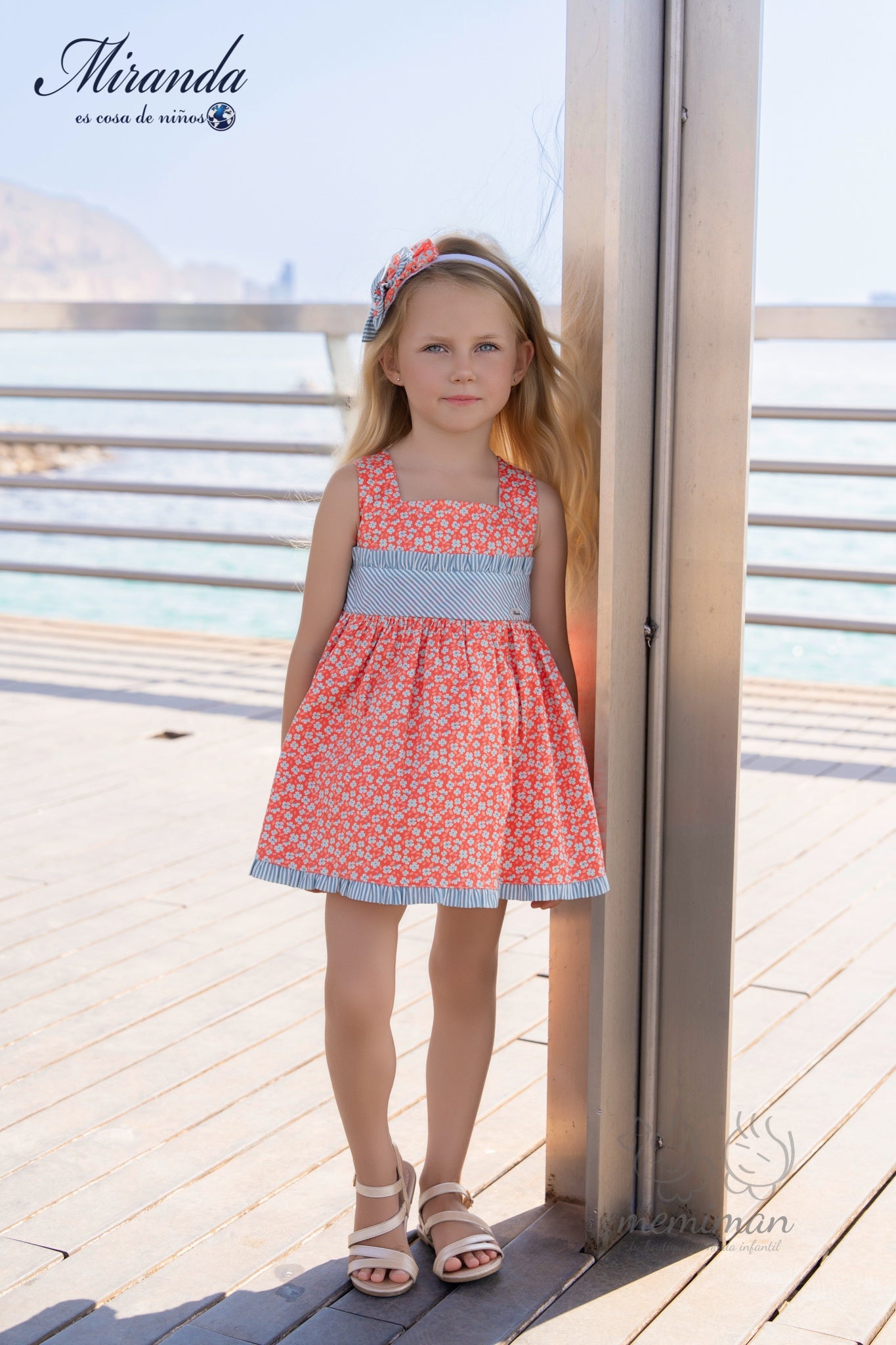 Robe enfant à petites fleurs 39-0616-V 