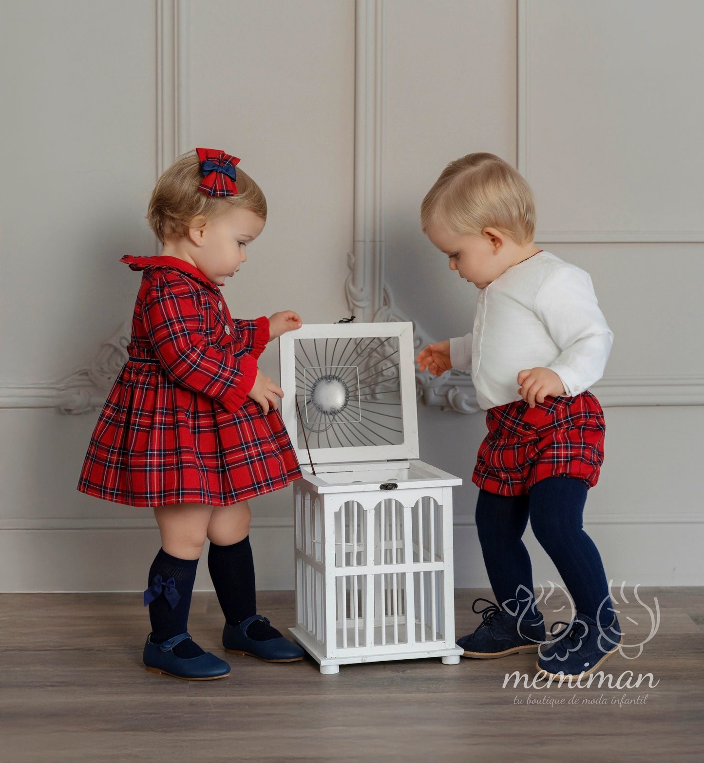 38-0132-V Plaid Baby Dress 