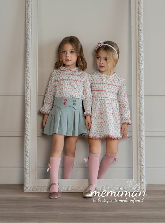 38-0255-2 Printed Girl's Blouse 