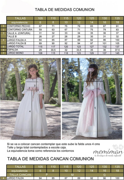 657015MD Vestido Comunión Lino