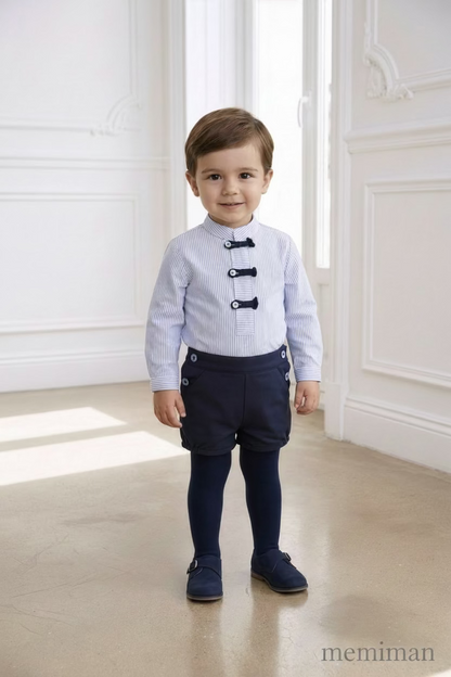 40-0145-23 Conjunto Bebé Niño Rayas