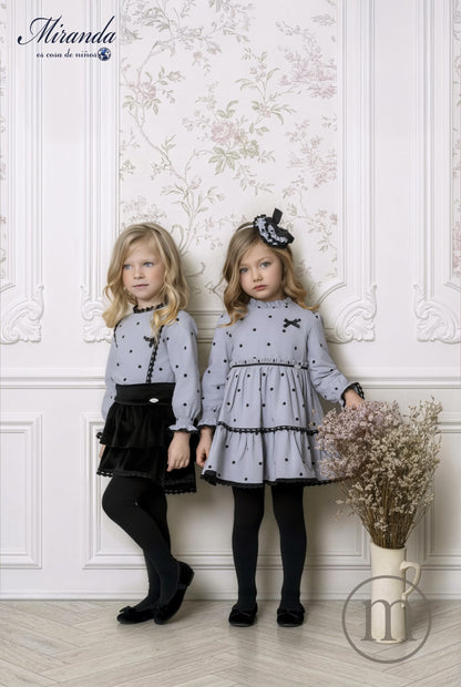 40-0224-V Vestido Infantil Lunares
