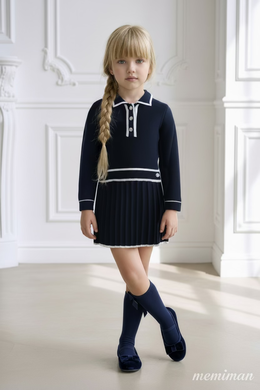 40-0245-V Vestido Infantil Punto