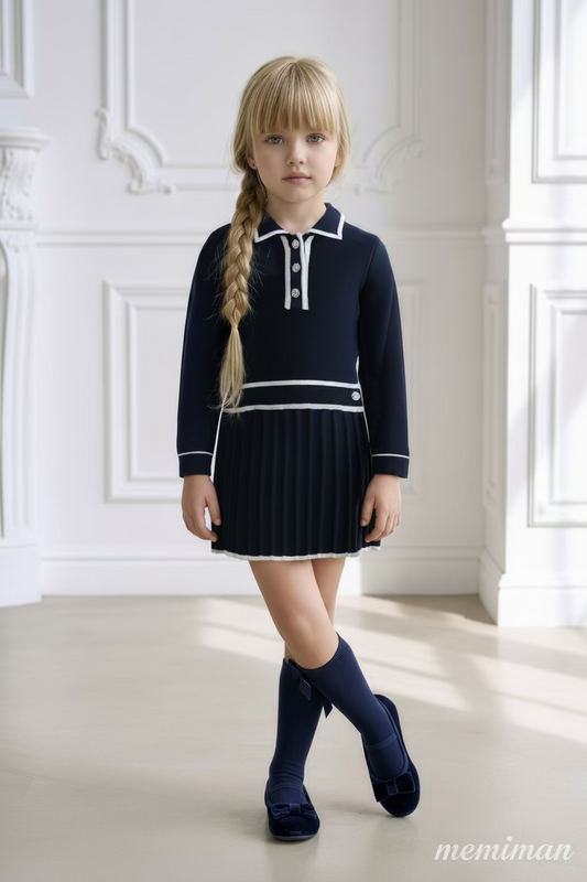 40-0245-V Vestido Infantil Punto