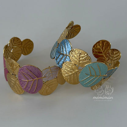 Brazalete HOJAS ESMALTADAS