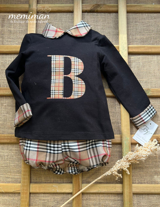 823925 Conjunto bebé jersey-bombacho Burberry