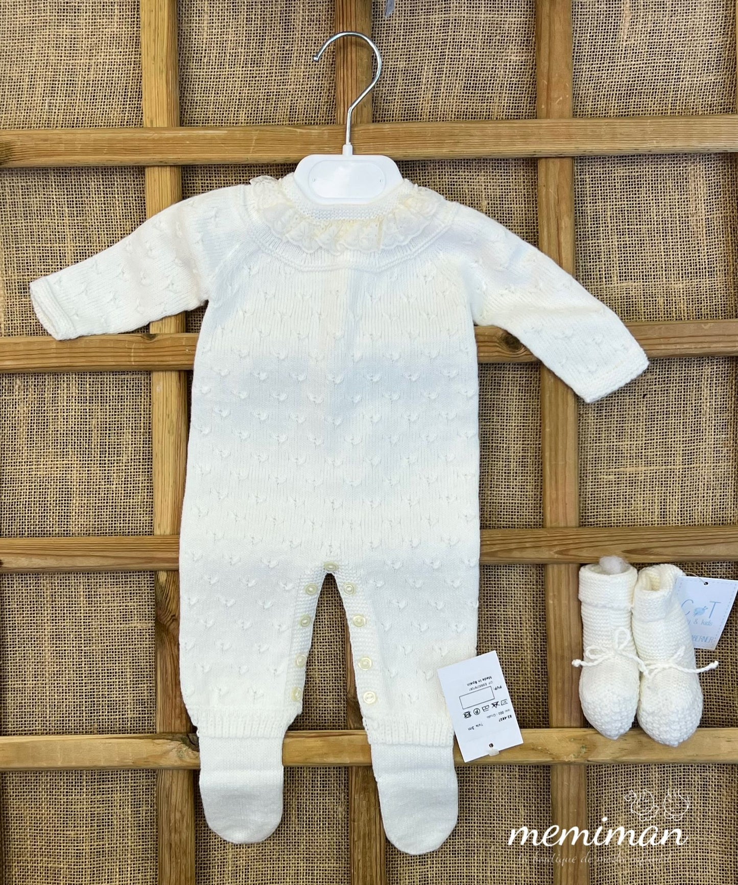 252-4607 Lace Stitch Romper 