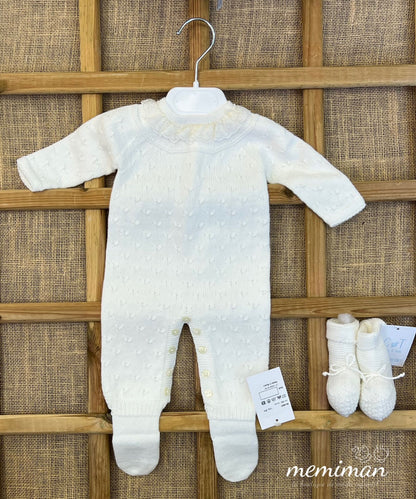 252-4607 Lace Stitch Romper 