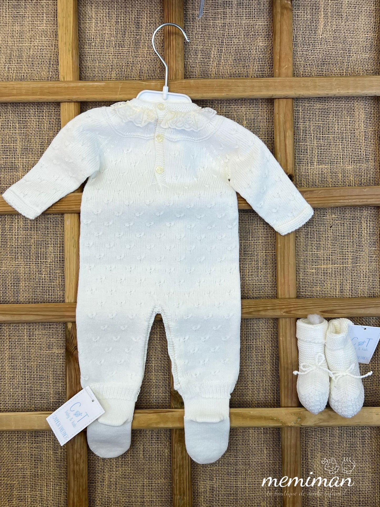 252-4607 Lace Stitch Romper 