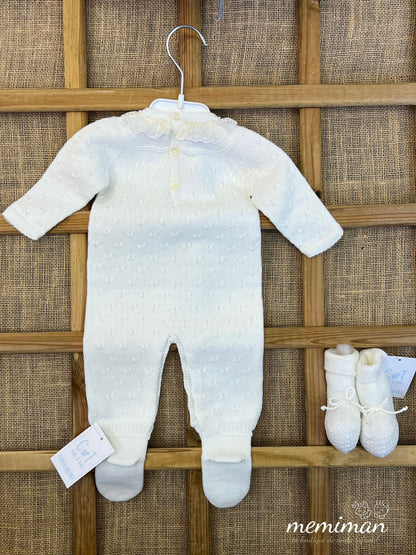 252-4607 Lace Stitch Romper 