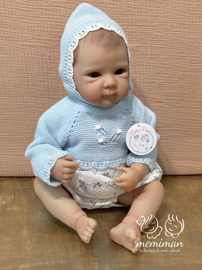 25437 Barboteuse à bonnet doux 