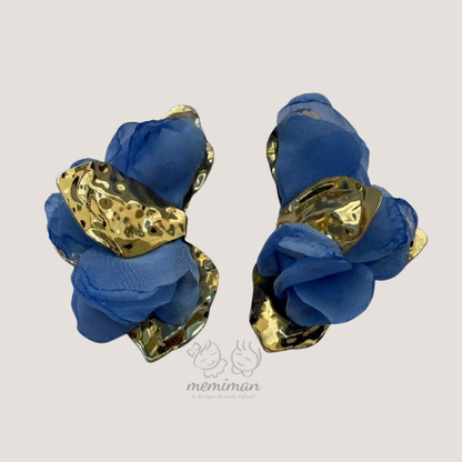 Pendientes FLORES TELA