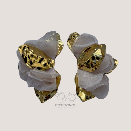 Pendientes FLORES TELA