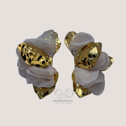 Pendientes FLORES TELA