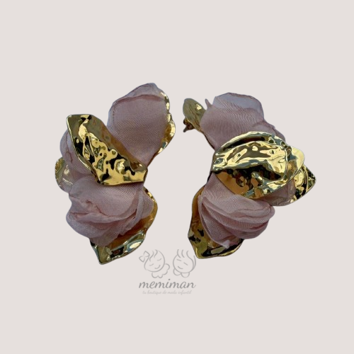 Pendientes FLORES TELA