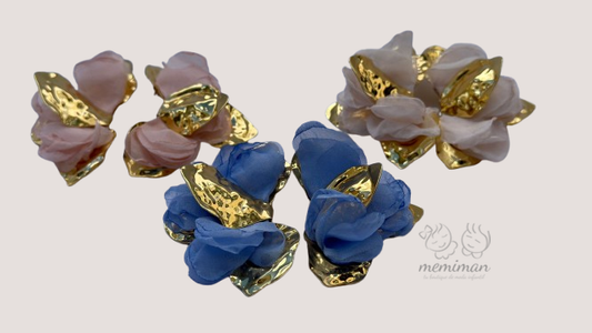Pendientes FLORES TELA