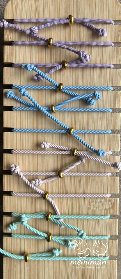 Bracelet élastique croix en nacre