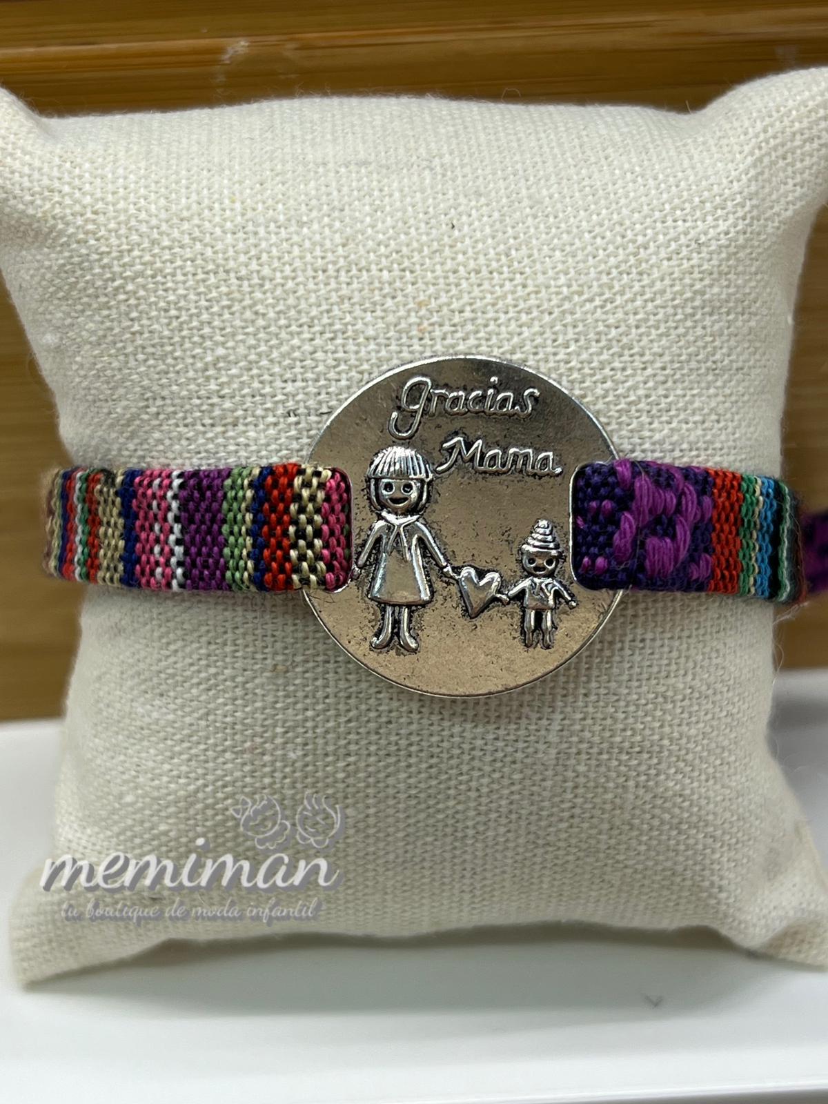 GRACIAS MAMÁ pulsera cinta étnica