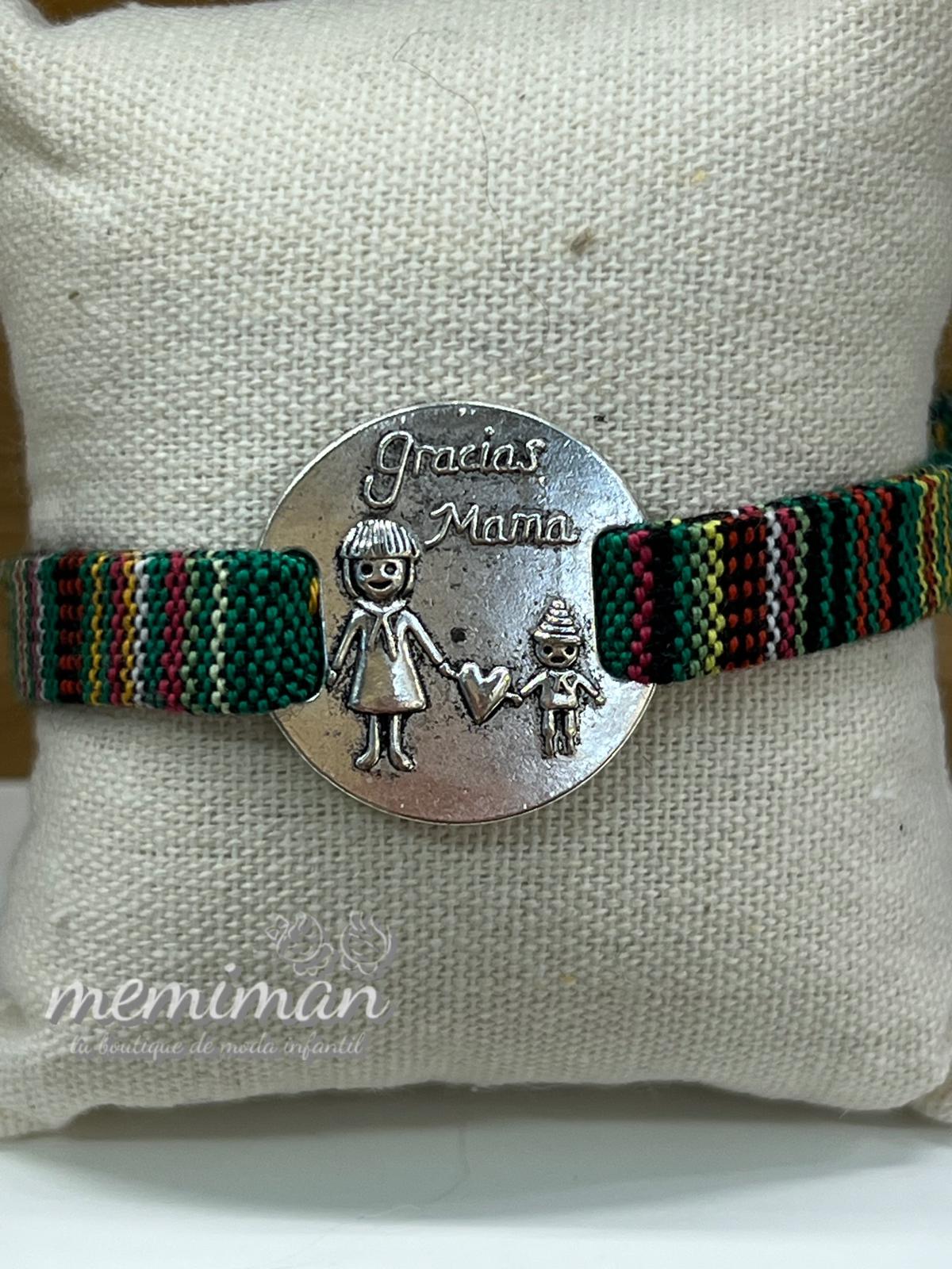 GRACIAS MAMÁ pulsera cinta étnica