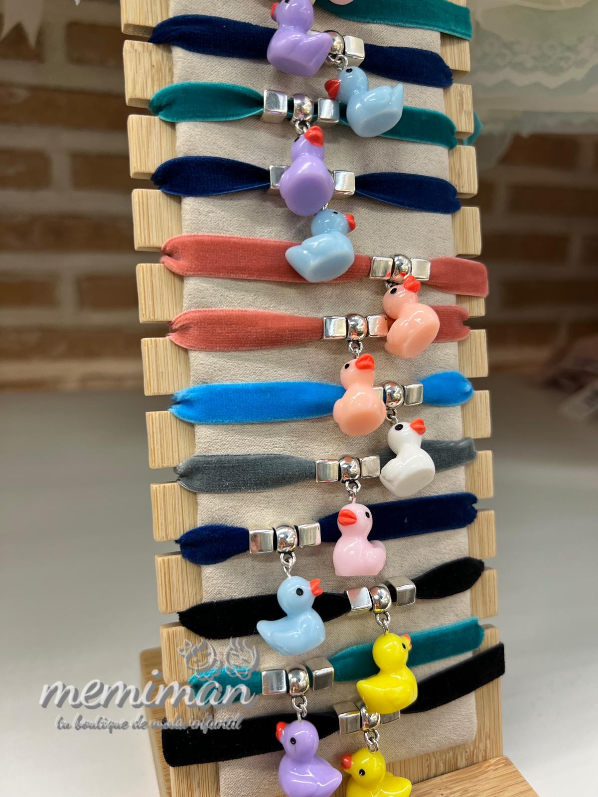 PATITOS pulsera terciopelo-elástico