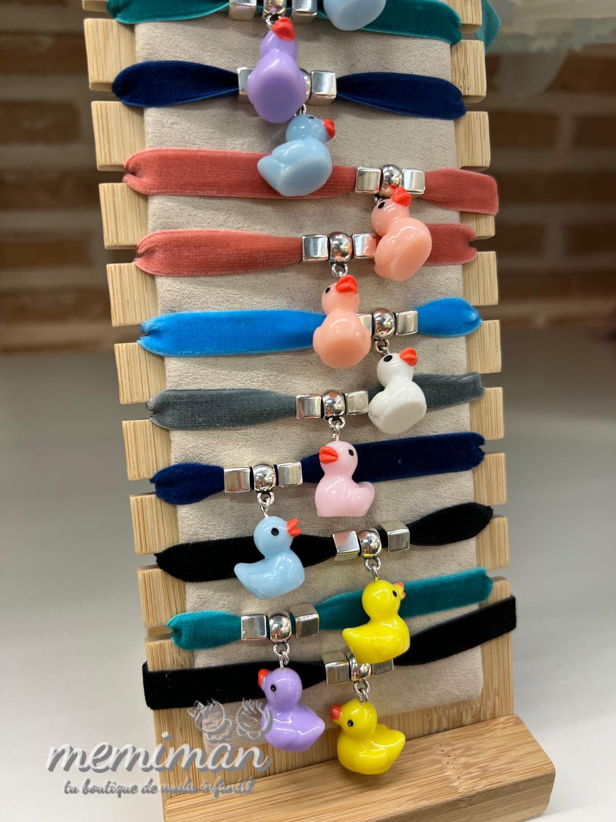 PATITOS pulsera terciopelo-elástico