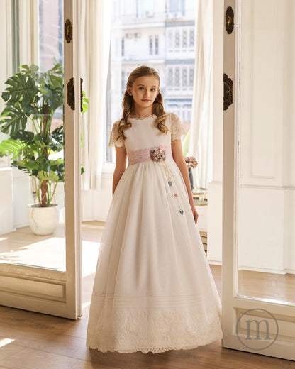R901 Romantic Tulle Communion Dress