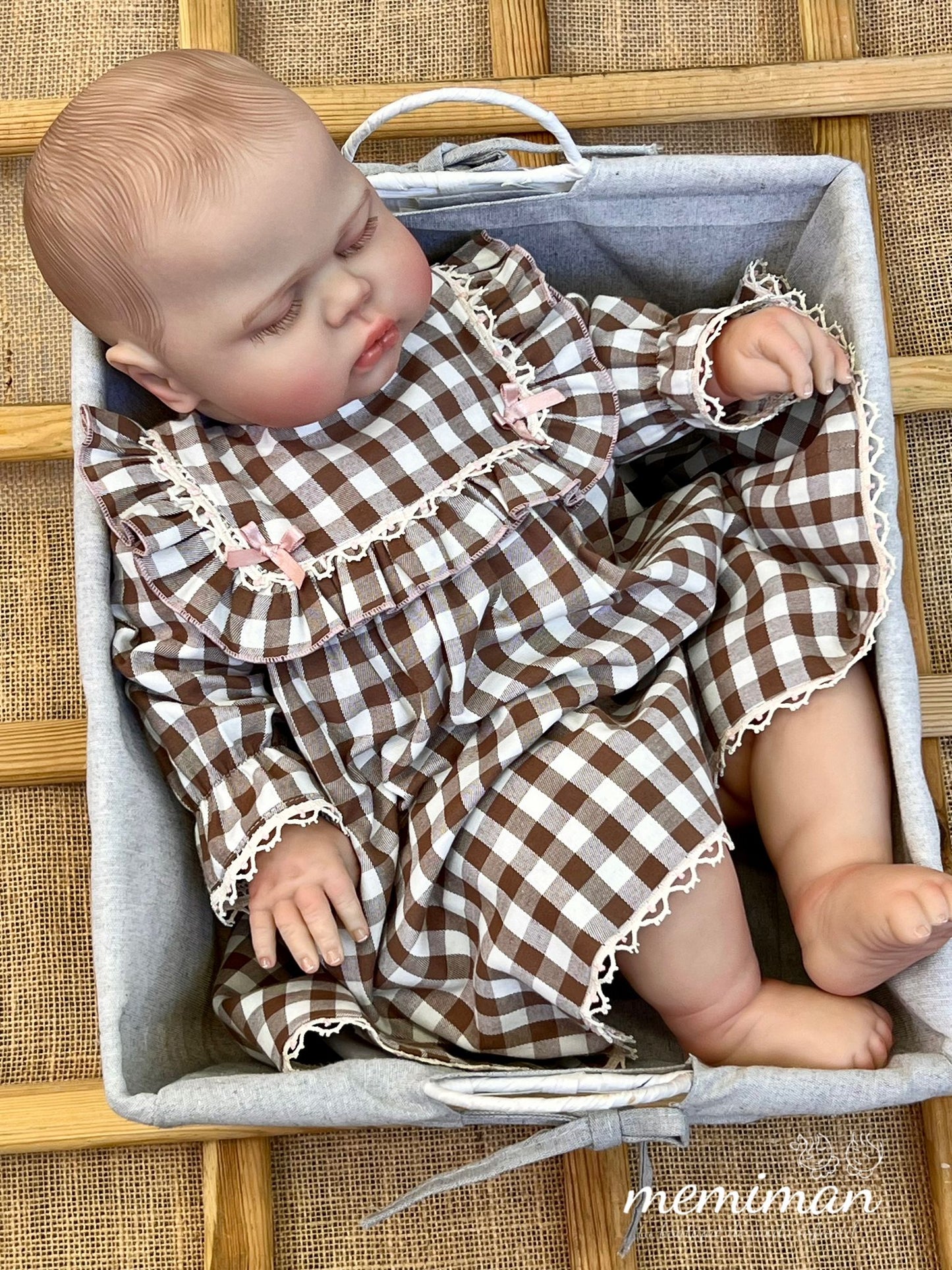 252-9022 Robe en tissu Vichy 