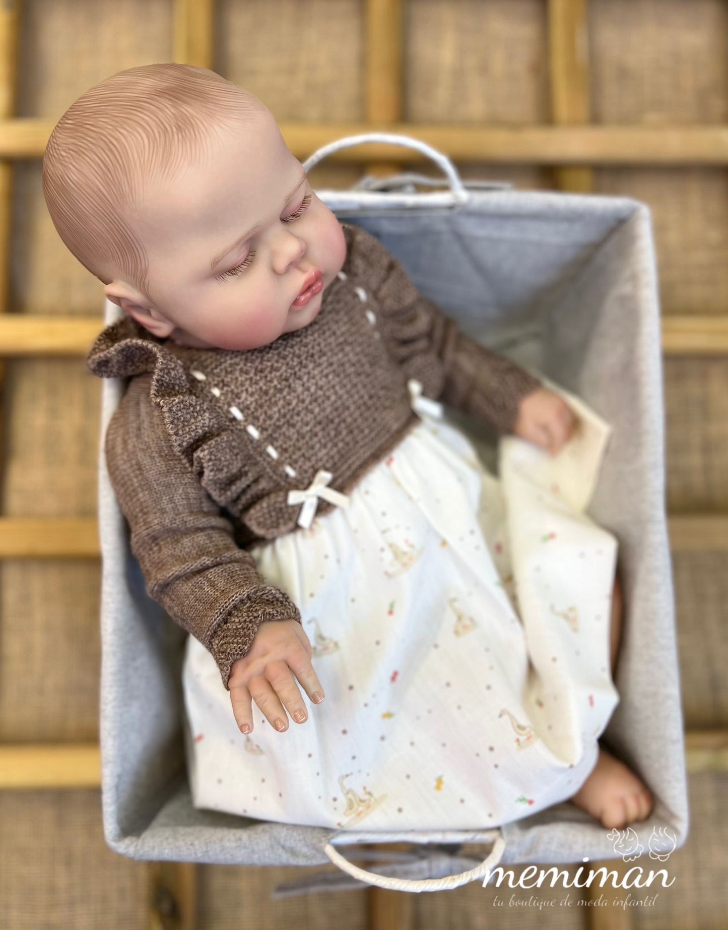 252-9022 Robe en tricot d'oie 