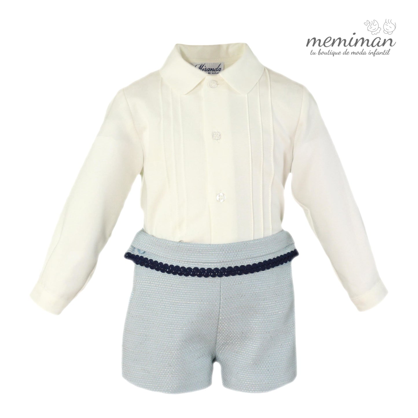 32-0126-23 Conjunto bebé camisa y pantalón corto