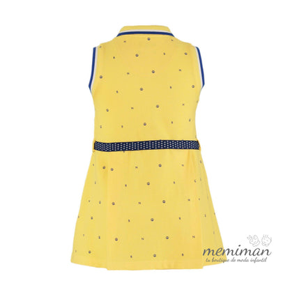 31-1412-V Vestido niña amarillo