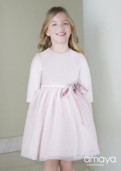 523163 Vestido CER de terciopelo y tul