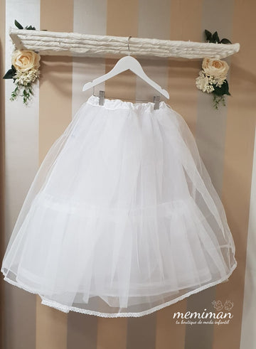 741 COQUETA 1 Layer Cancan + Tulle Ruffle